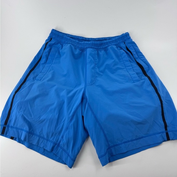 Lululemon Athletica Blue Athletic Shorts with Elastic Waistband - Picture 1 of 10